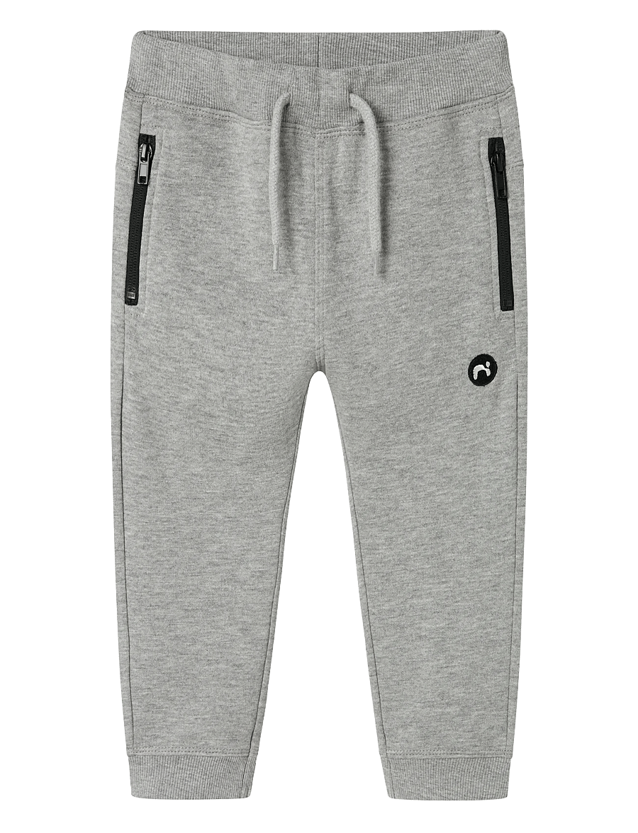 name it - NMMVIMO SWE PANT BRU NOOS - jogginghosen - grey melange - 1