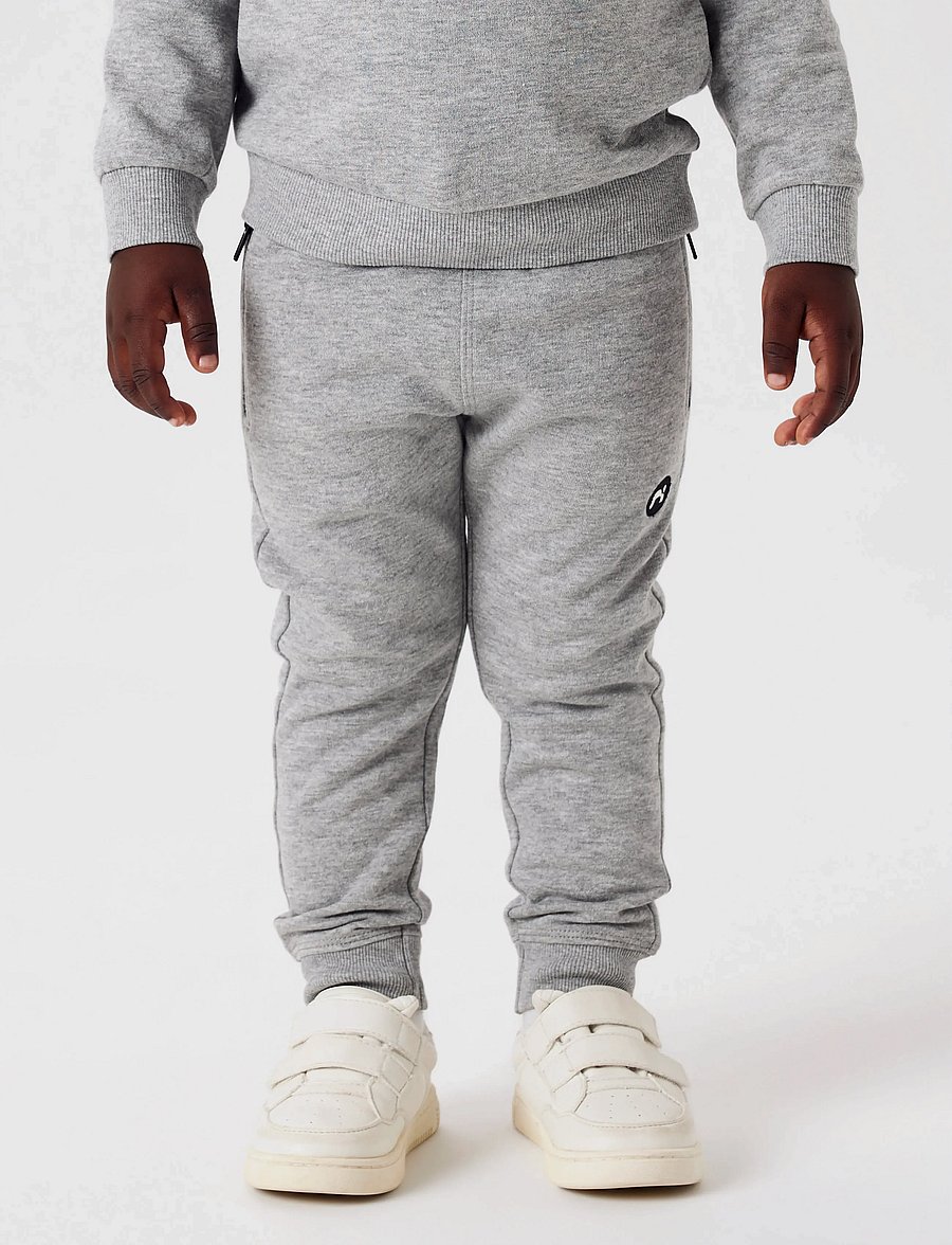 name it - NMMVIMO SWE PANT BRU NOOS - jogginghosen - grey melange - 0