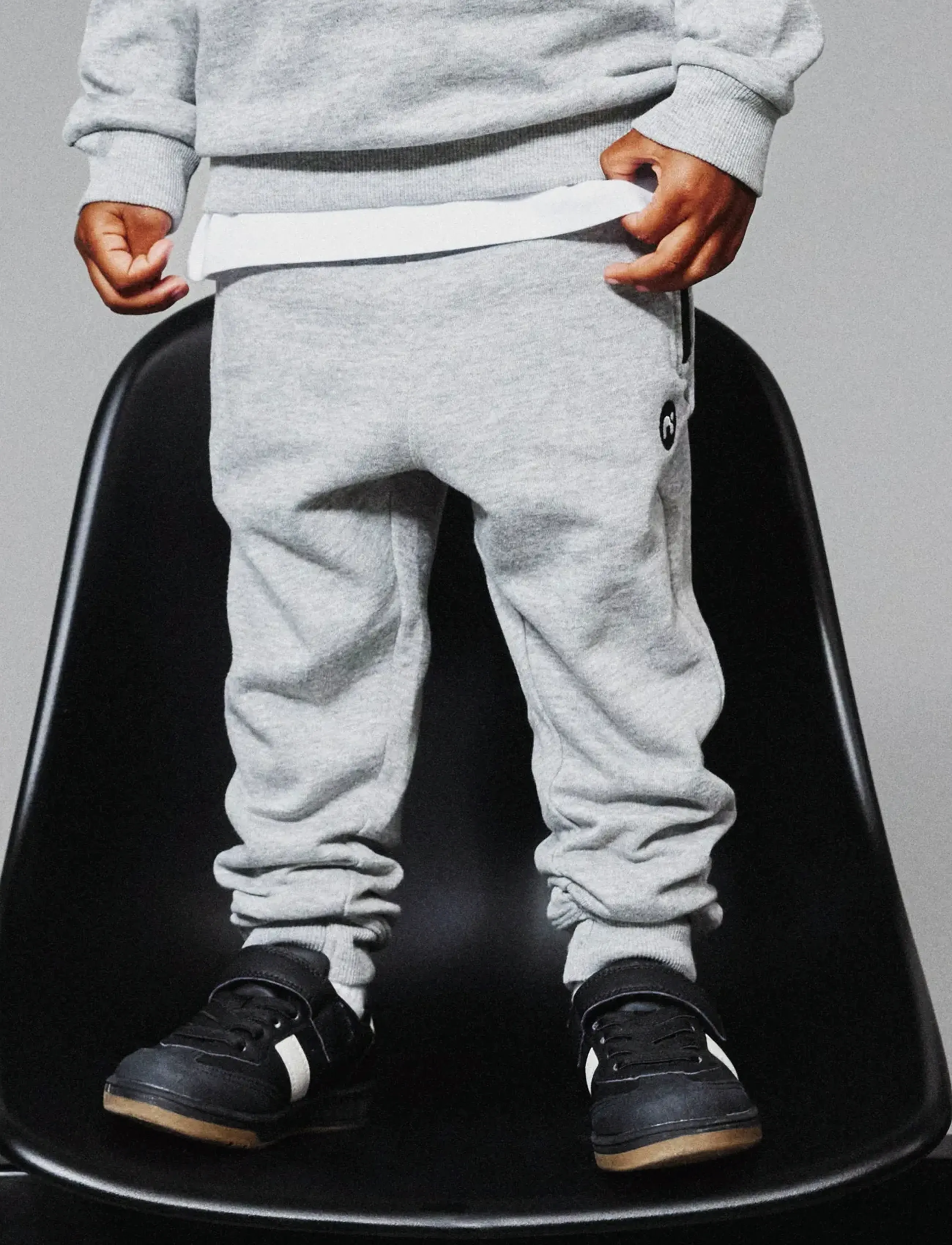 name it - NMMVIMO SWE PANT BRU NOOS - sweatpants - grey melange - 4