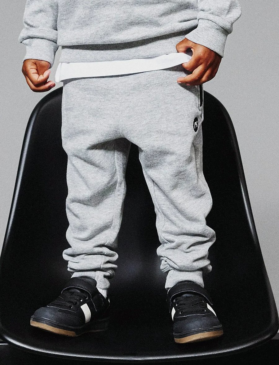 name it - NMMVIMO SWE PANT BRU NOOS - jogginghosen - grey melange - 4