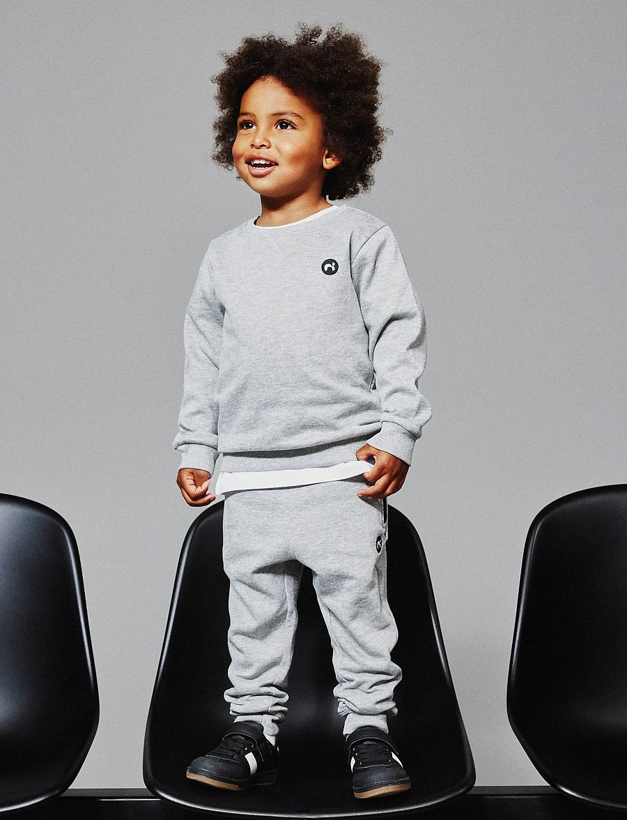 name it - NMMVIMO SWE PANT BRU NOOS - jogginghosen - grey melange - 5