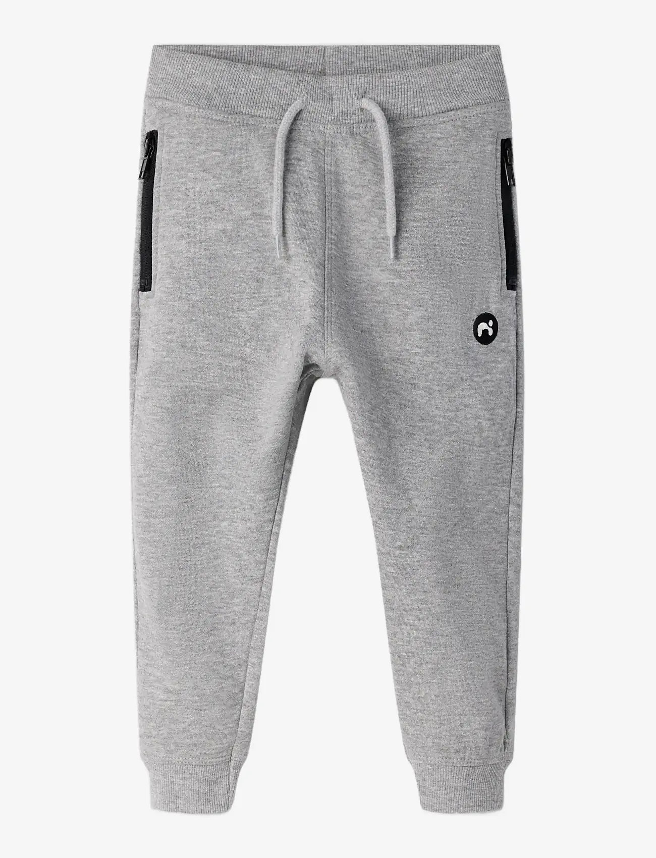 name it - NMMVIMO SWE PANT BRU NOOS - sweatpants - grey melange - 3