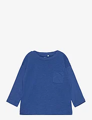 name it - NMMVEBBE LS BOXY TOP N1 - langermede skjorter - true blue - 0