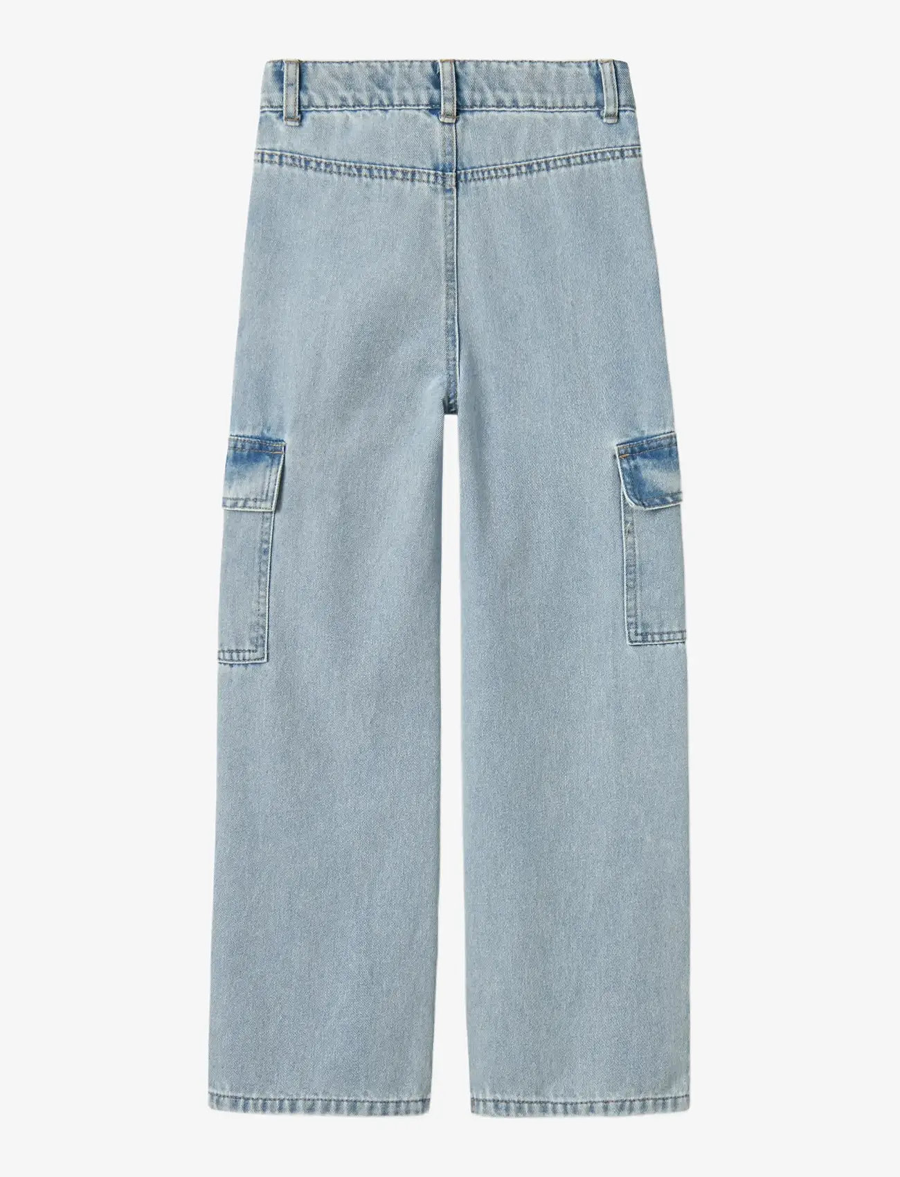 name it - NKFROSE WIDE HW CARGO JEANS 6190-BS NOOS - laia säärega teksad - light blue bleached denim - 1
