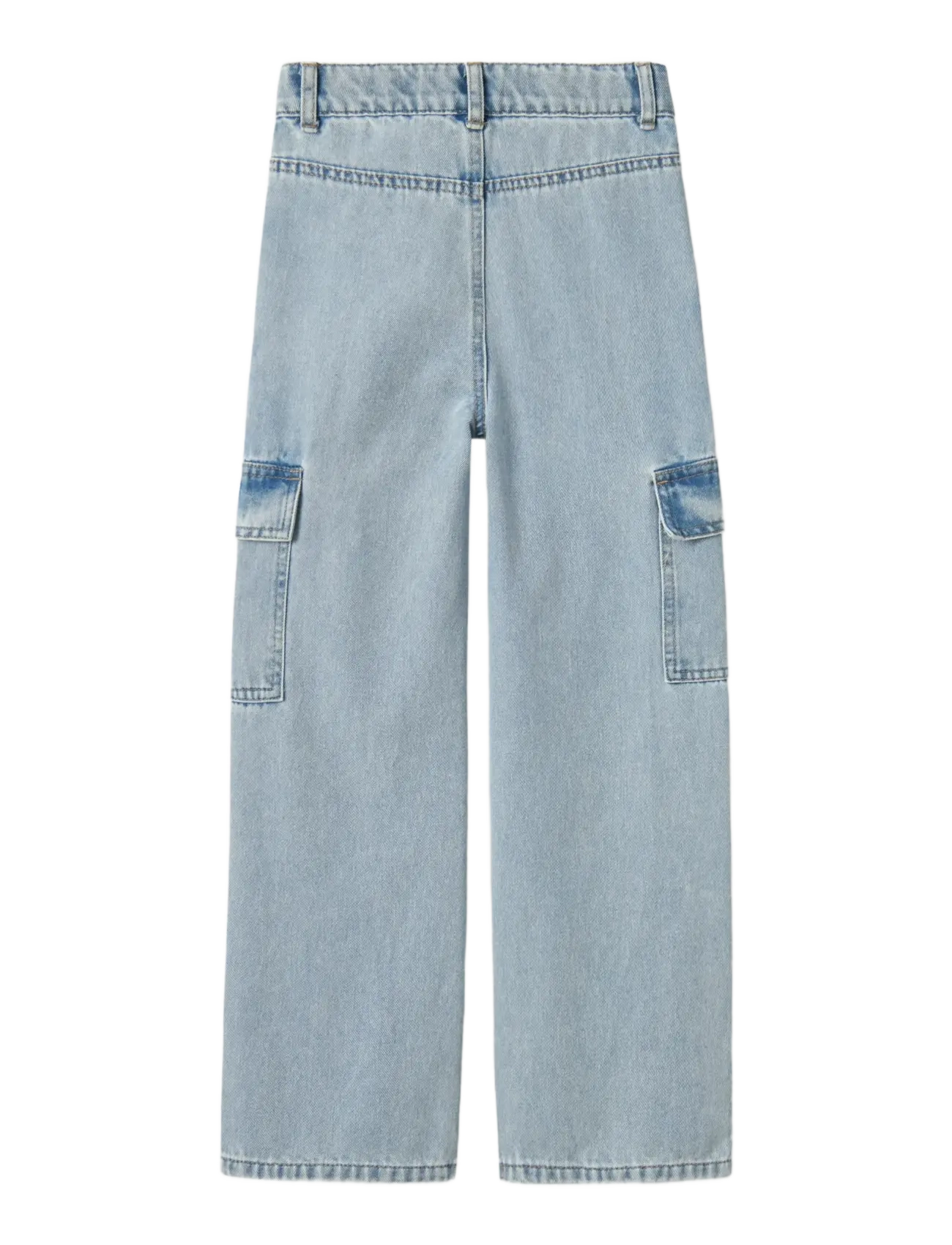 name it - NKFROSE WIDE HW CARGO JEANS 6190-BS NOOS - wide leg jeans - light blue bleached denim - 1