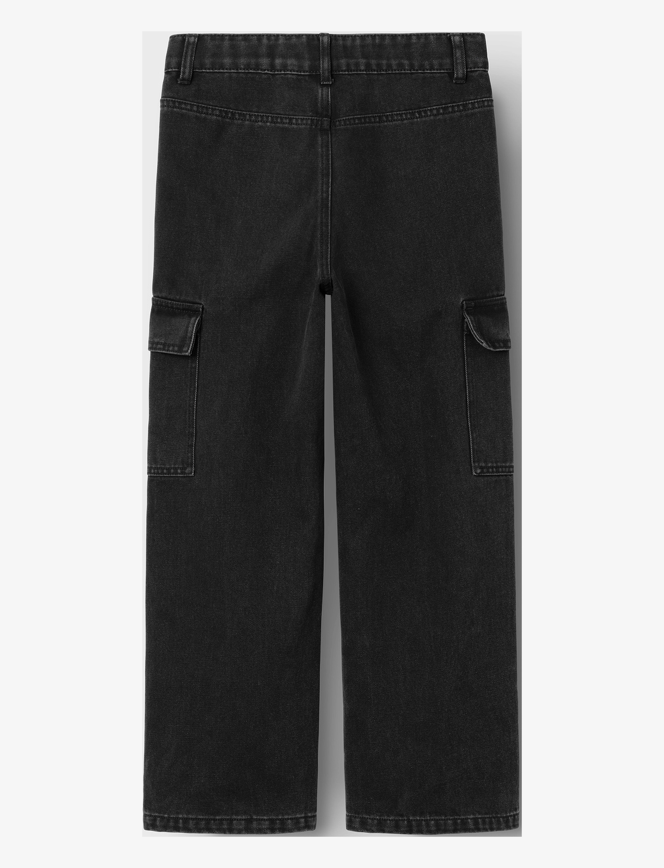 name it - NKFROSE WIDE HW CARGO JEANS 6190-BS NOOS - hosen mit weitem bein - black - 2