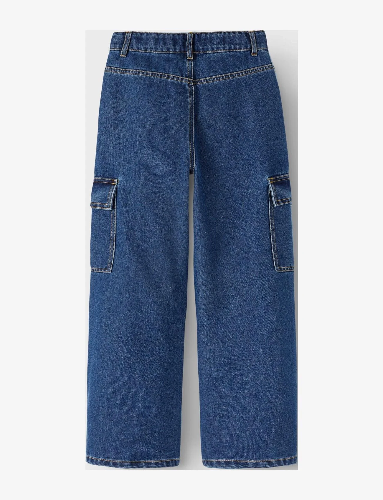 name it - NKFROSE HW WIDE CARGO JEANS 6190-BS NOOS - brede jeans - dark blue denim - 1