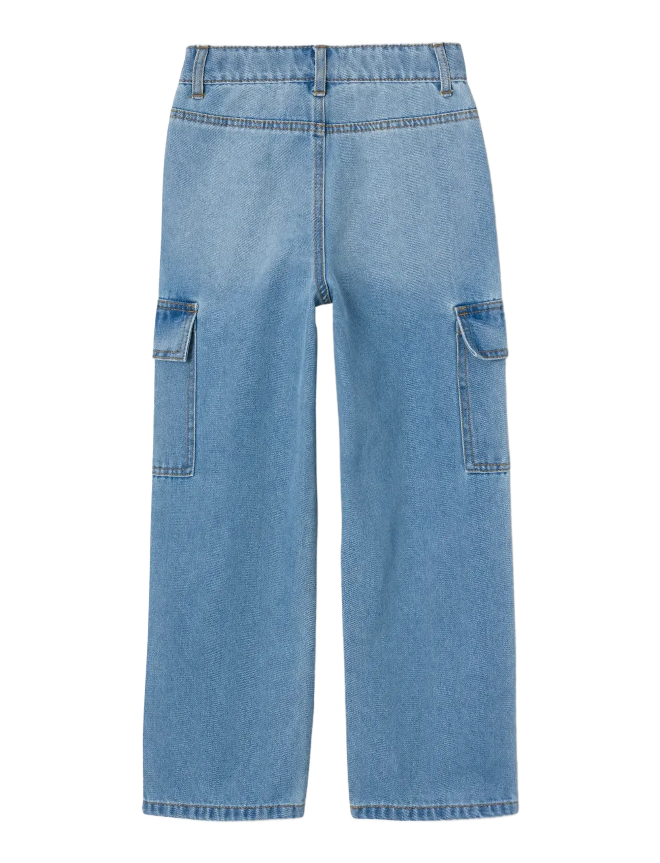 name it - NKFROSE WIDE HW CARGO JEANS 6190-BS NOOS - brede jeans - light blue denim - 2