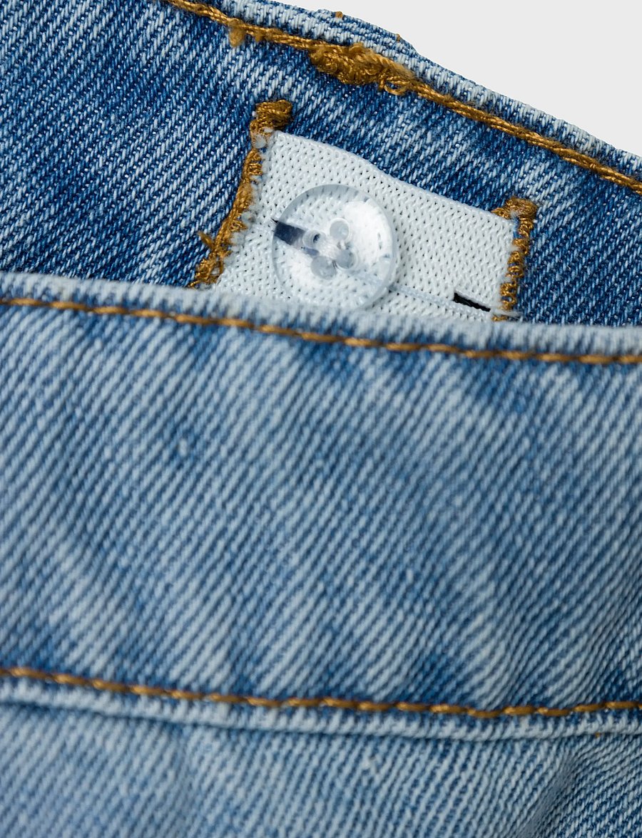 name it - NKFROSE WIDE HW CARGO JEANS 6190-BS NOOS - brede jeans - light blue denim - 5