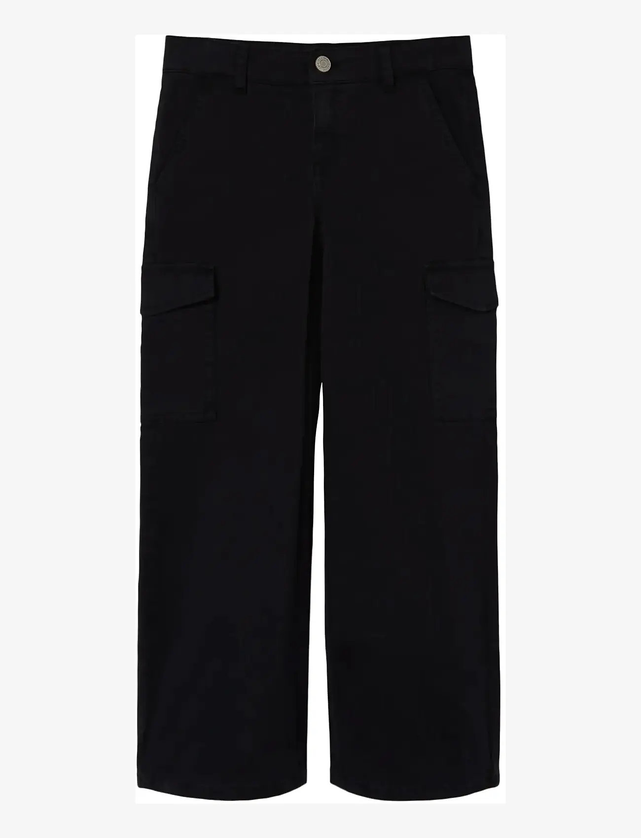 name it - NKFROSE WIDE TWILL CARGO 8108-BA NOOS - cargo pants - black - 1