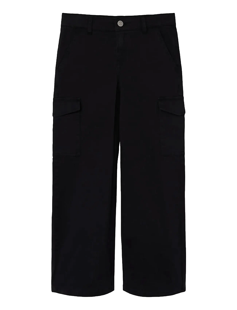 name it - NKFROSE WIDE TWILL CARGO 8108-BA NOOS - cargo pants - black - 1