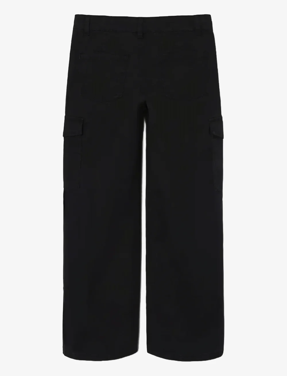 name it - NKFROSE WIDE TWILL CARGO 8108-BA NOOS - cargohosen - black - 2