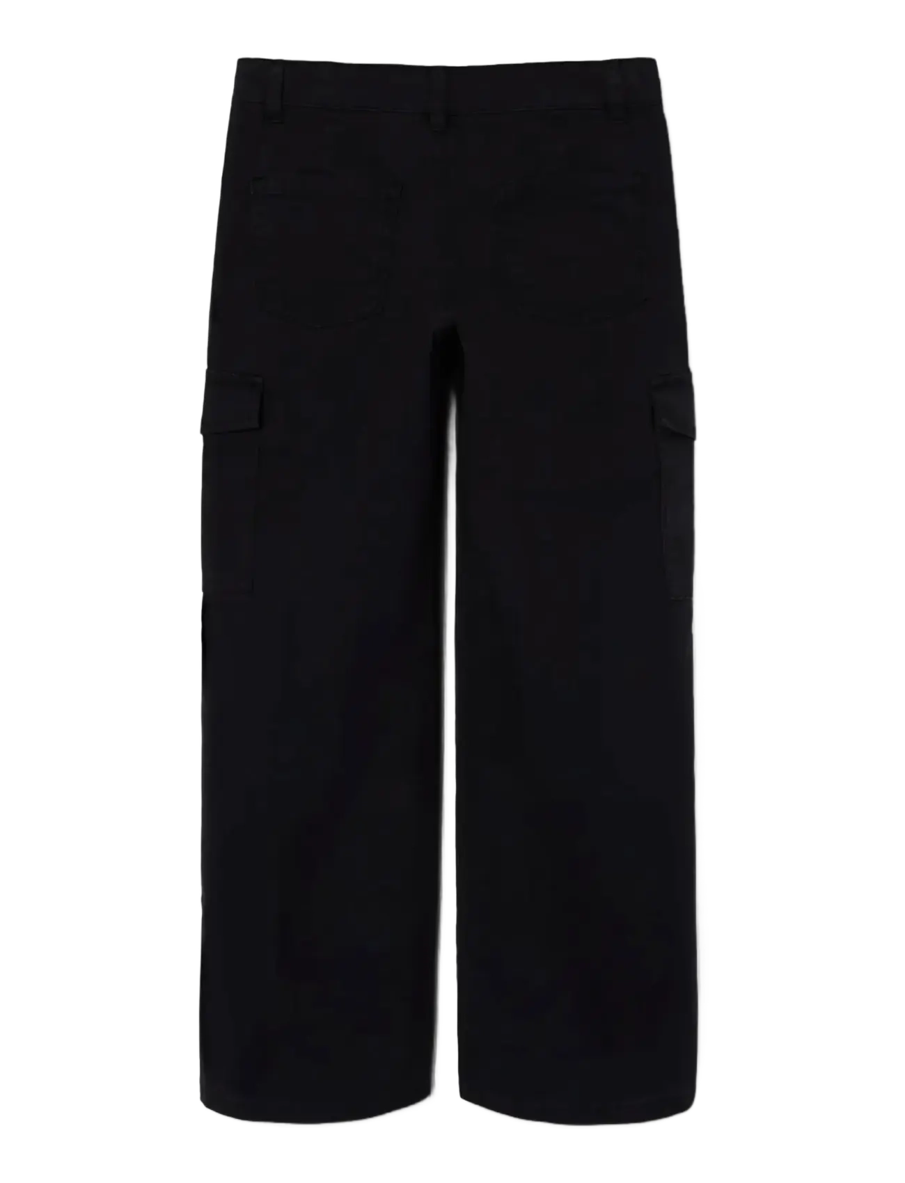 name it - NKFROSE WIDE TWILL CARGO 8108-BA NOOS - cargobukser - black - 2