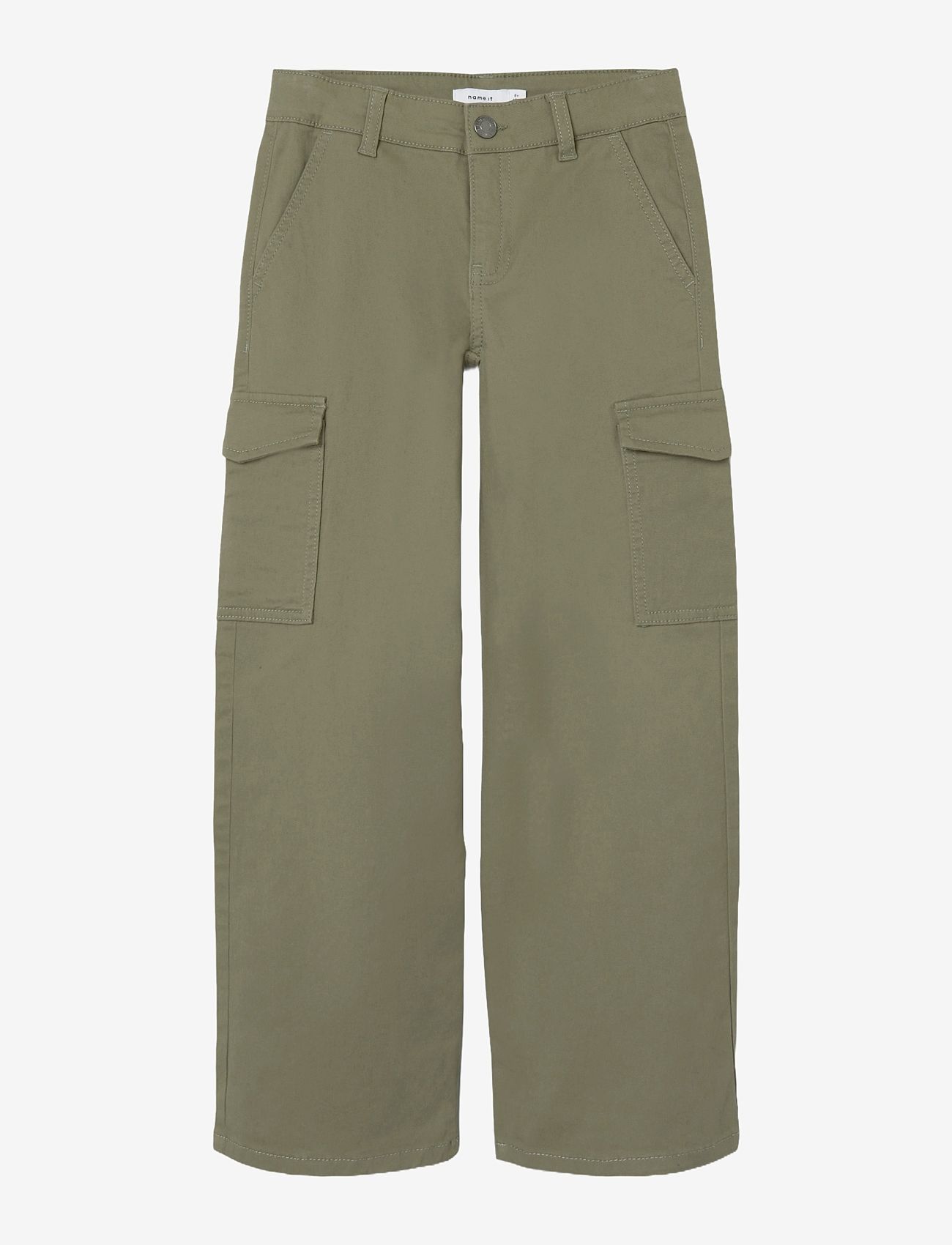 name it - NKFROSE WIDE TWILL CARGO 8108-BA NOOS - pantalon cargo - deep lichen green - 1