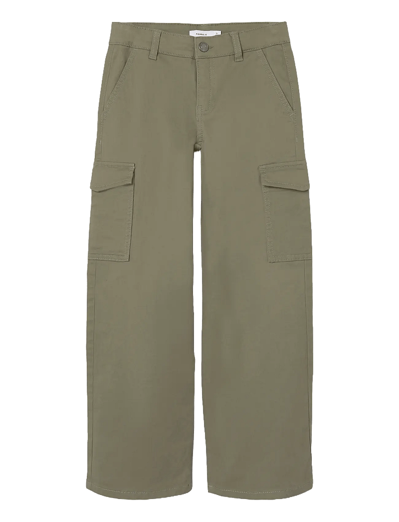 name it - NKFROSE WIDE TWILL CARGO 8108-BA NOOS - cargohosen - deep lichen green - 1