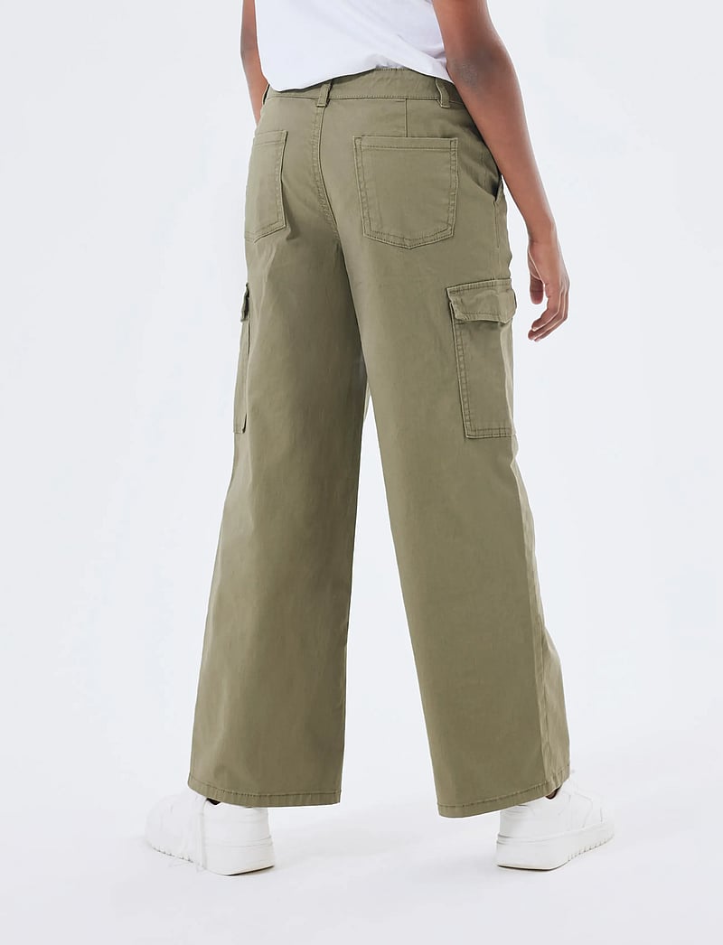 name it - NKFROSE WIDE TWILL CARGO 8108-BA NOOS - pantalon cargo - deep lichen green - 3