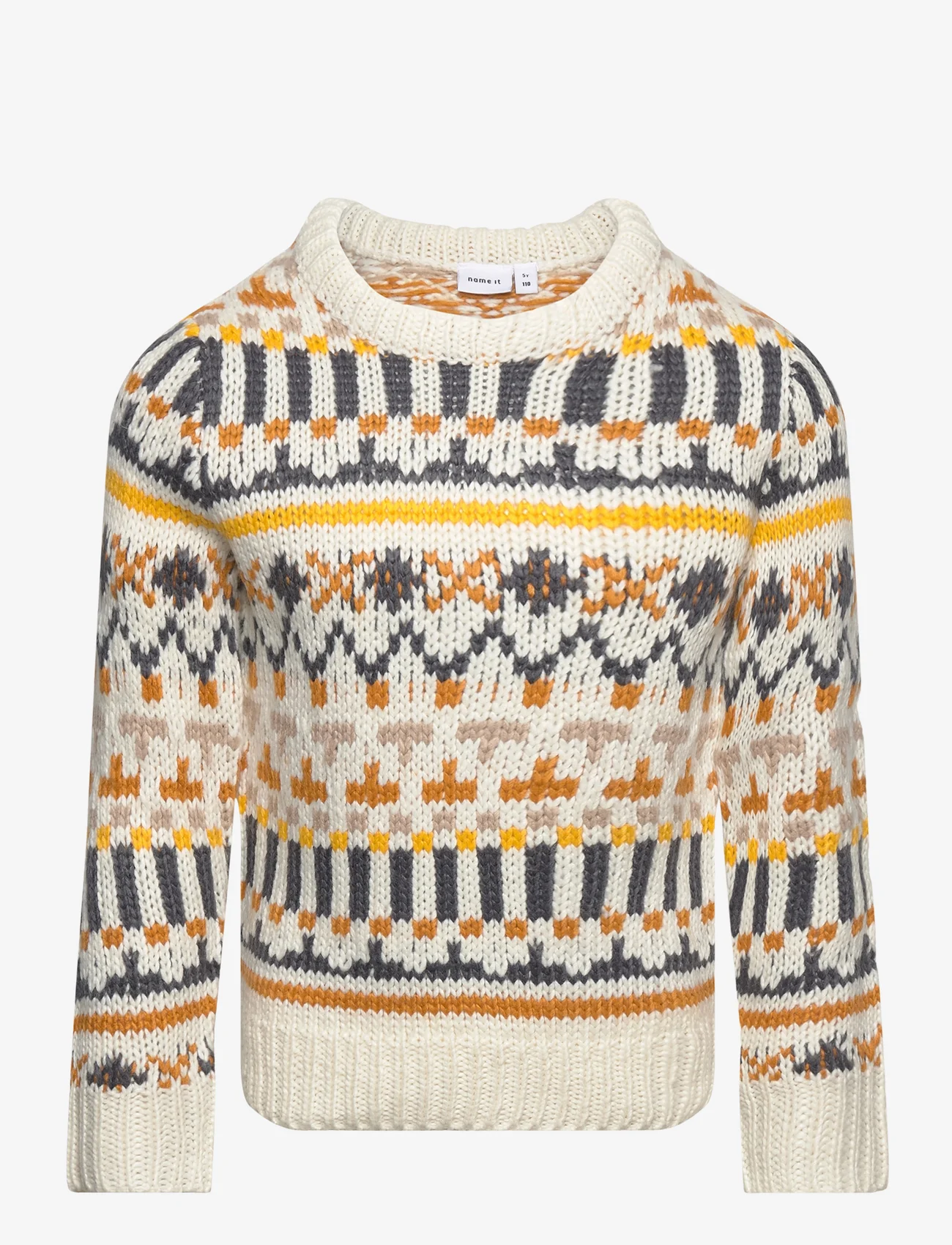 name it - NMMORALLE LS KNIT - jumpers - jet stream - 0