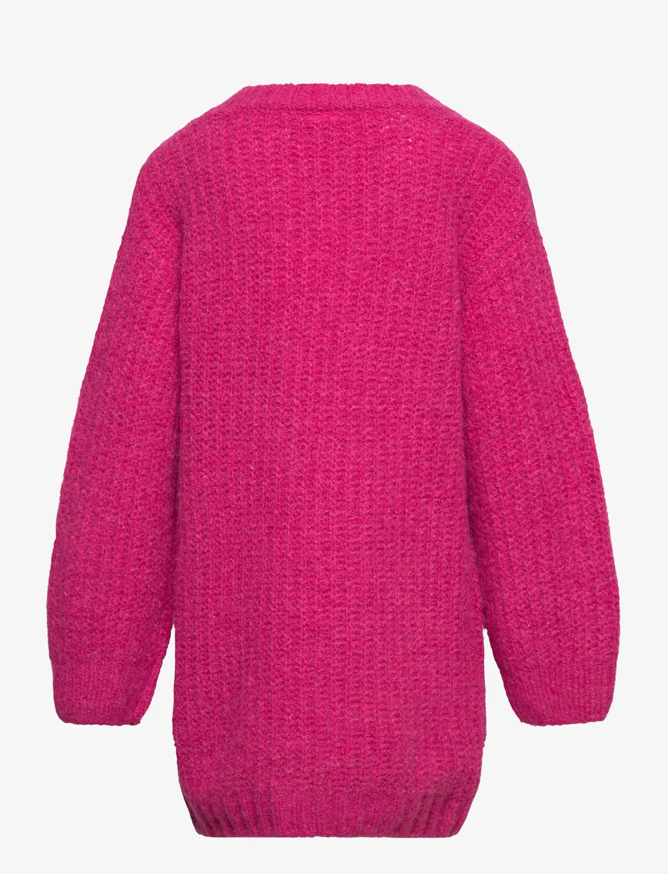 name it - NKFOMINKE LS LONG KNIT CARD - cardigans - pink cosmos - 1