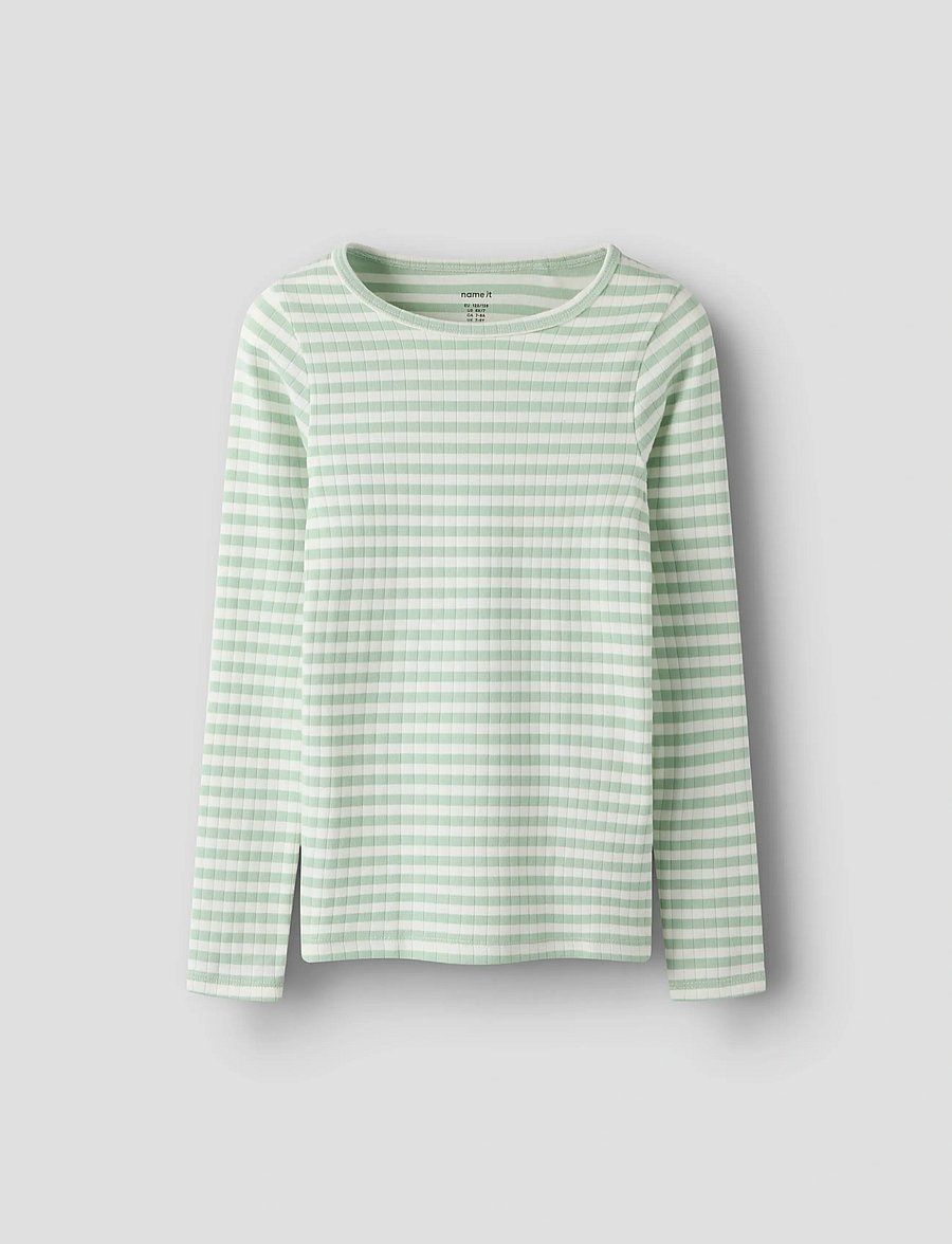 name it - NKFSURAJA XSL LS TOP NOOS - långärmade t-shirts - aqua foam - 0