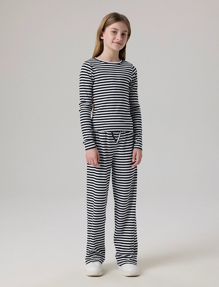name it - NKFSURAJA XSL LS TOP NOOS - långärmade t-shirts - black - 3