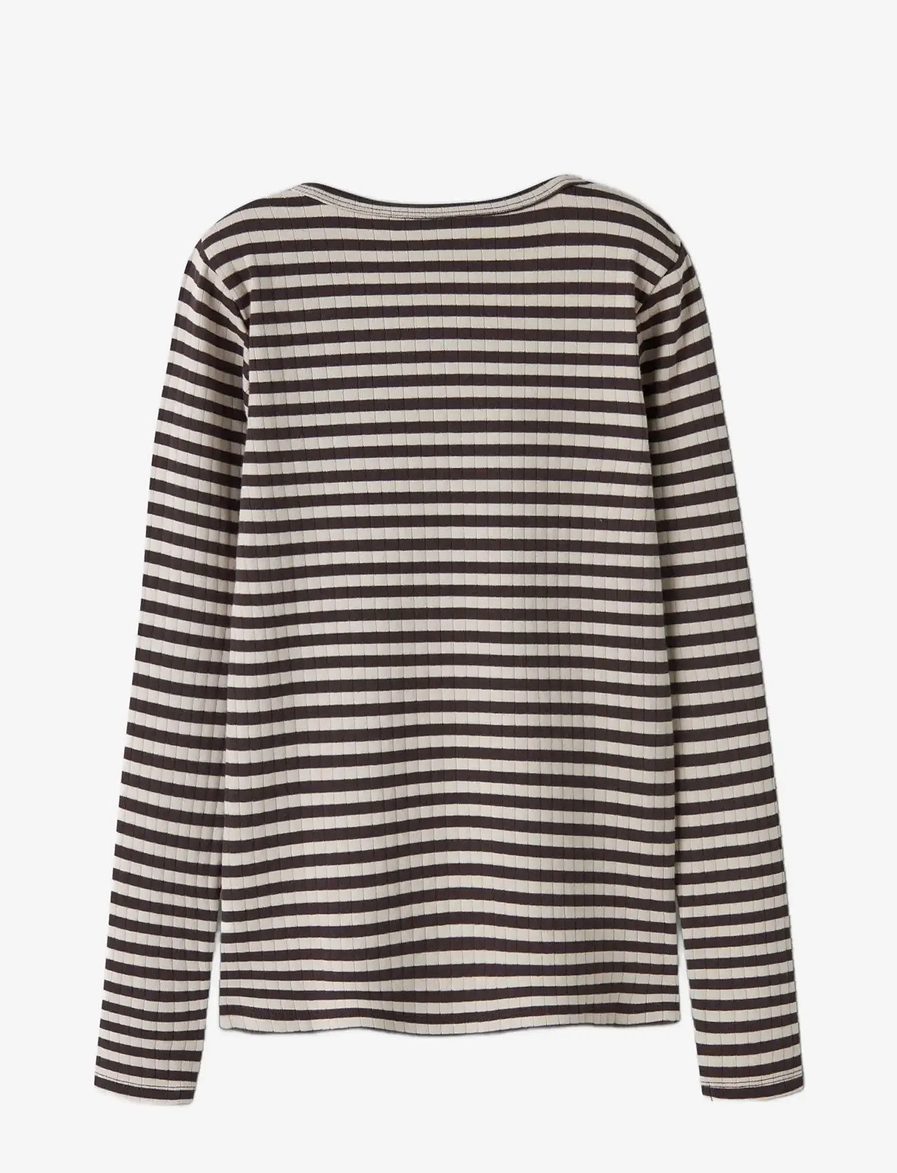 name it - NKFSURAJA XSL LS TOP NOOS - langærmede t-shirts - black coffee - 1