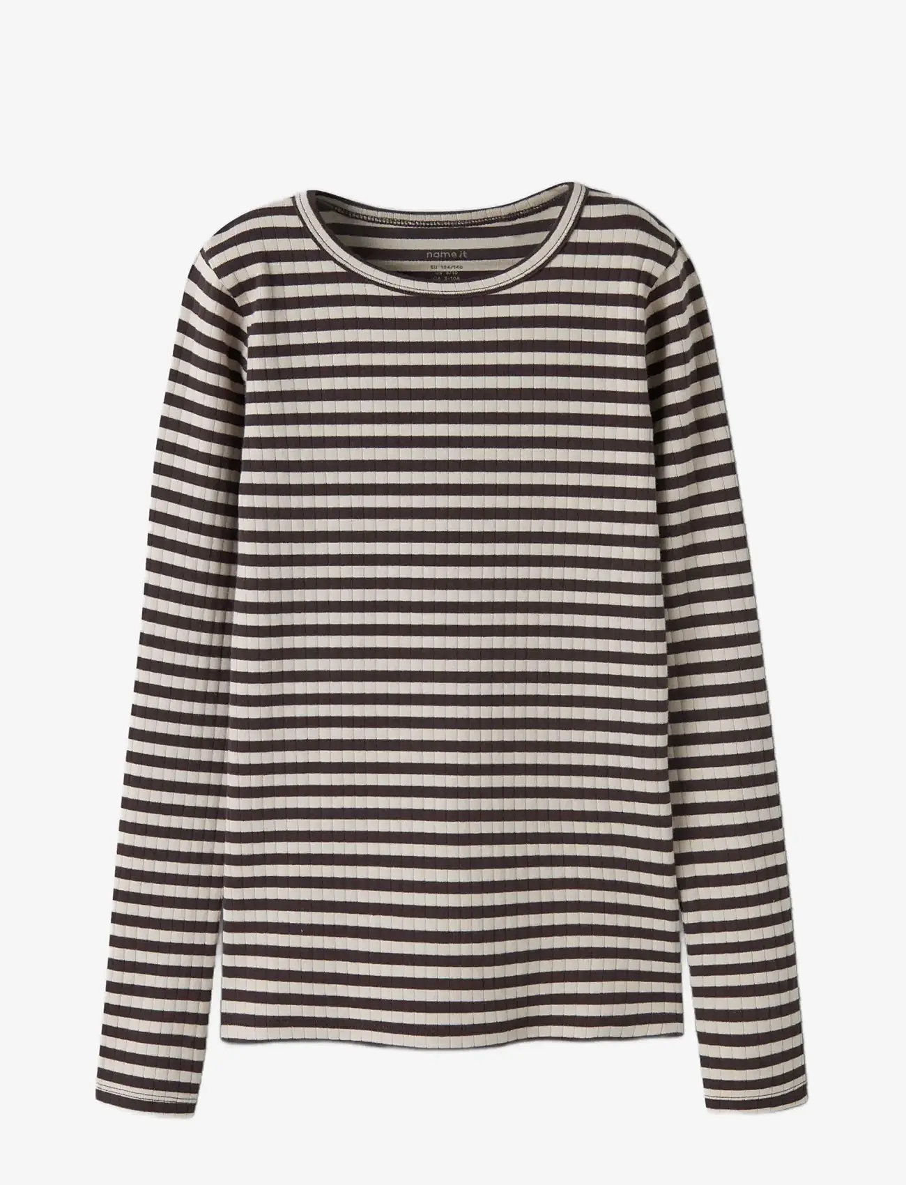 name it - NKFSURAJA XSL LS TOP NOOS - langærmede t-shirts - black coffee - 2