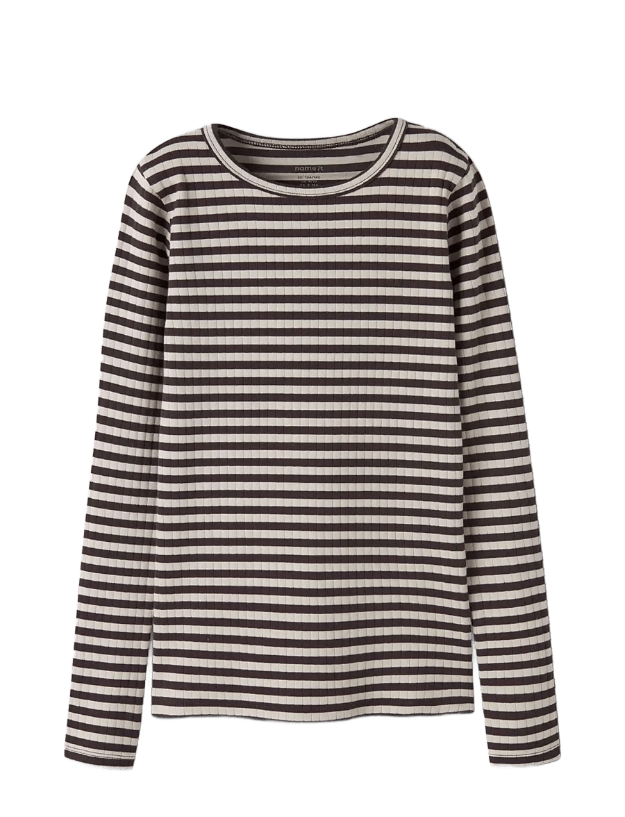 name it - NKFSURAJA XSL LS TOP NOOS - langärmelig - black coffee - 2
