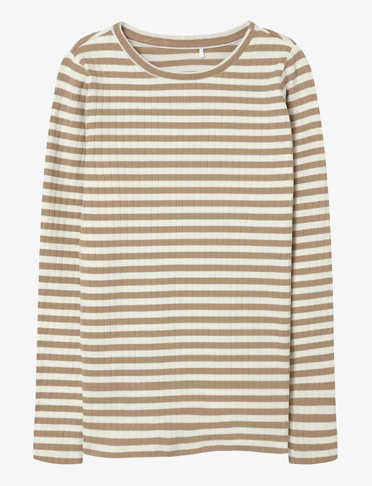 name it - NKFSURAJA XSL LS TOP NOOS - langærmede t-shirts - mocha meringue - 0