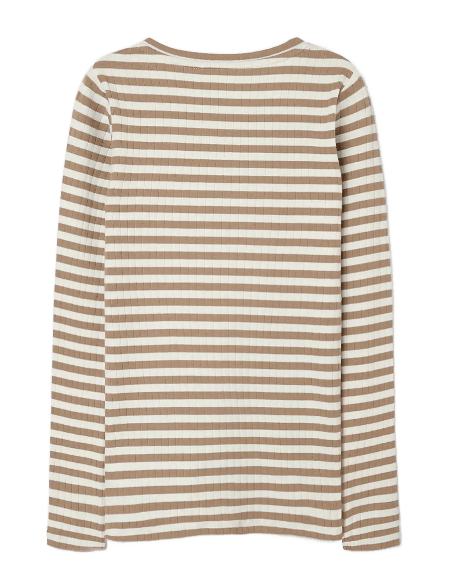name it - NKFSURAJA XSL LS TOP NOOS - pikkade varrukatega t-särgid - mocha meringue - 1