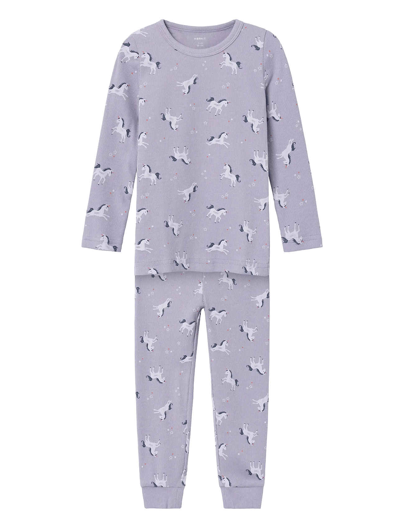 NMFNIGHTSET LAVENDER UNICORN RIB NOOS - LAVENDER AURA