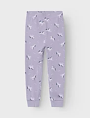 name it - NMFNIGHTSET LAVENDER UNICORN RIB NOOS - pyjamasset - lavender aura - 4