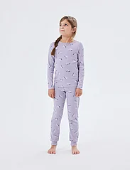name it - NMFNIGHTSET LAVENDER UNICORN RIB NOOS - pyjamasset - lavender aura - 6