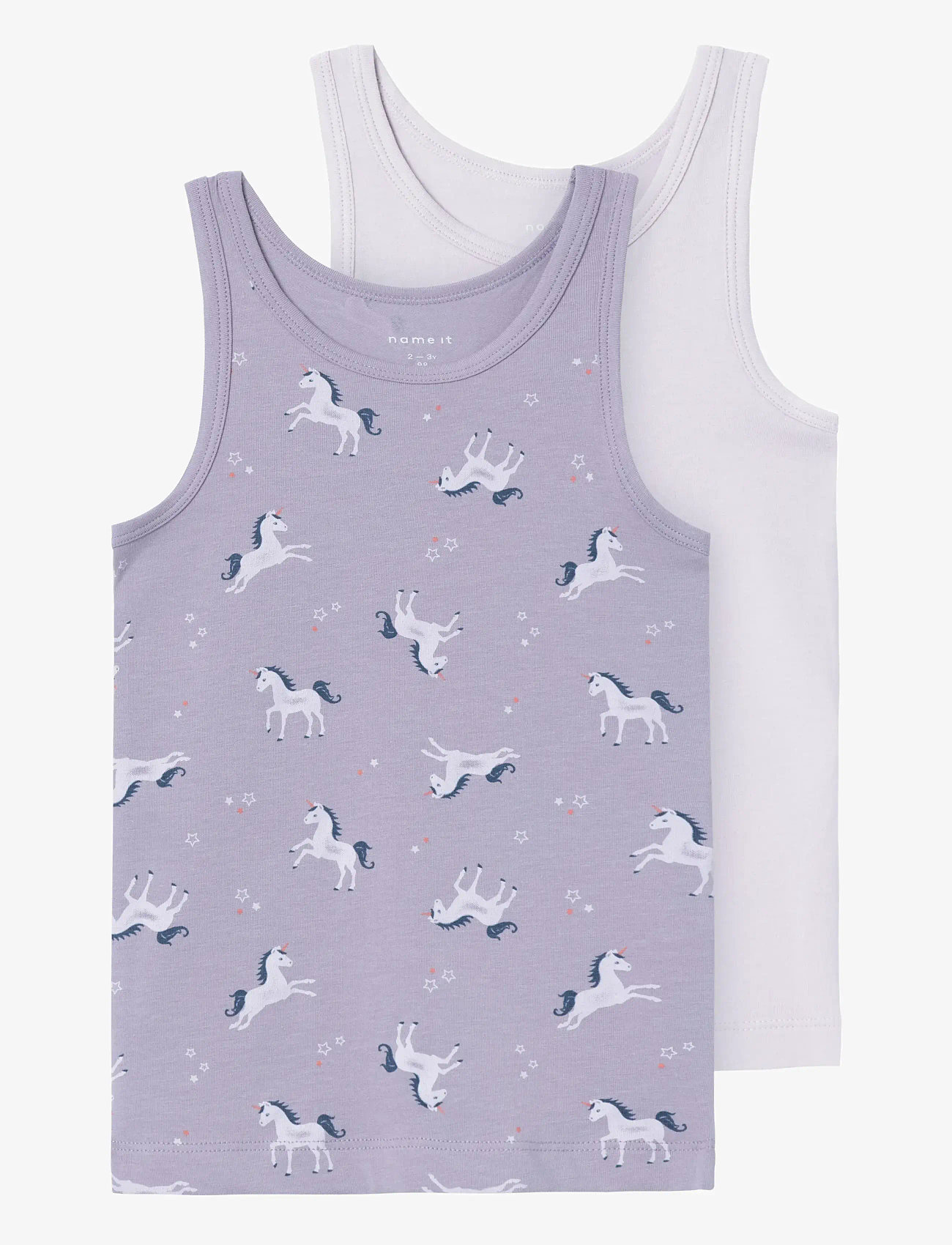 name it - NMFTANK TOP 2P LAVENDER UNICORN NOOS - höstkläder - lavender aura - 0