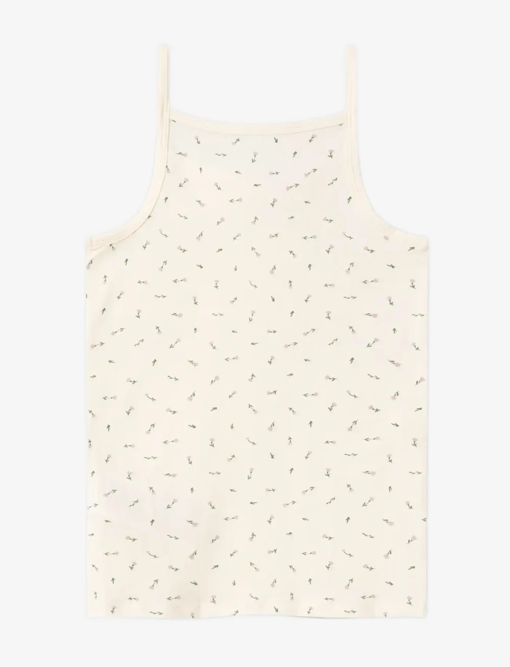 name it - NKFSTRAP TOP 2P BUTTERCREAM FLORAL NOOS - tanktops - buttercream - 1