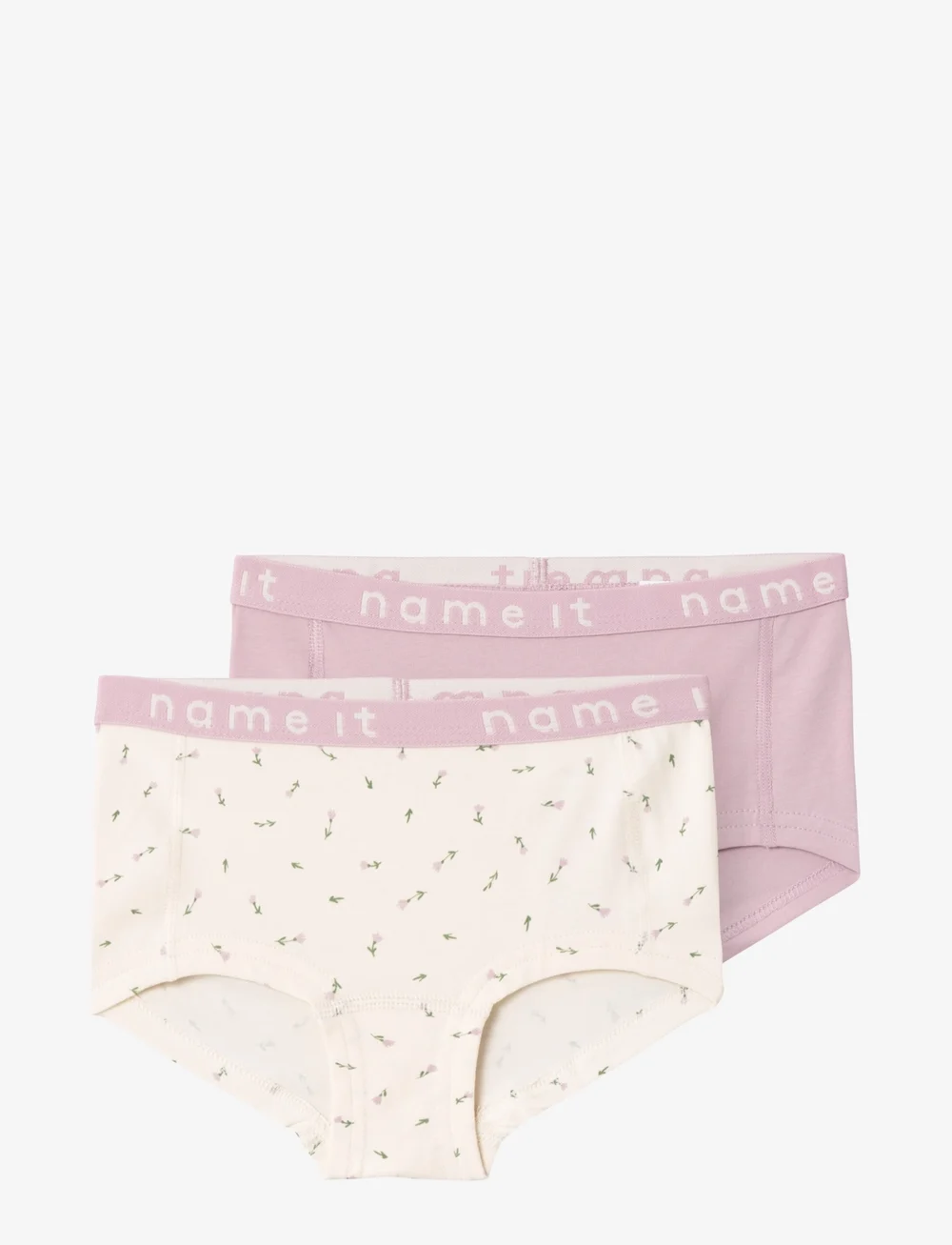 name it - NKFHIPSTER 2P BUTTERCREAM FLORAL NOOS - nærbuxur - buttercream - 1