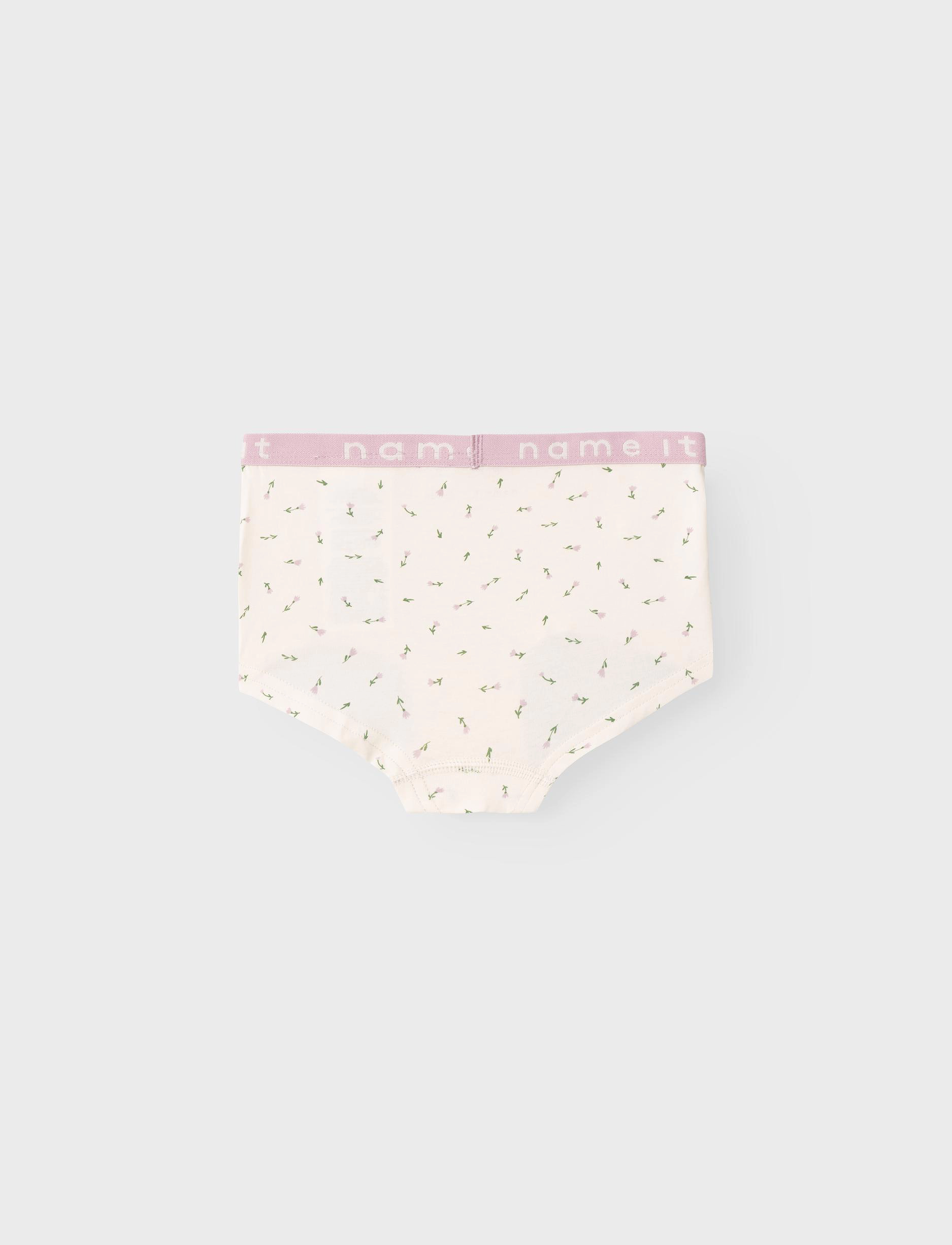 name it - NKFHIPSTER 2P BUTTERCREAM FLORAL NOOS - truser - buttercream - 2