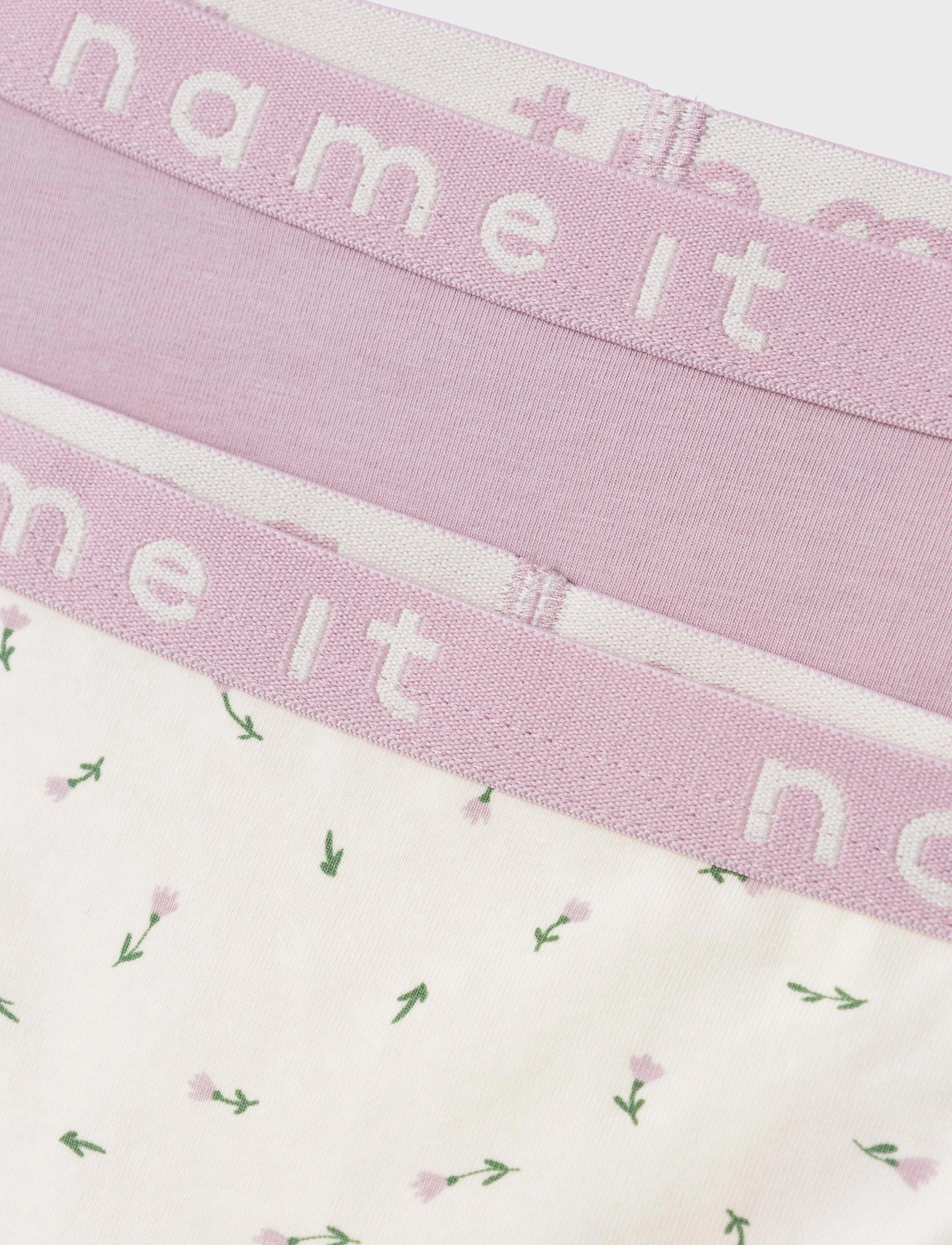 name it - NKFHIPSTER 2P BUTTERCREAM FLORAL NOOS - truser - buttercream - 4