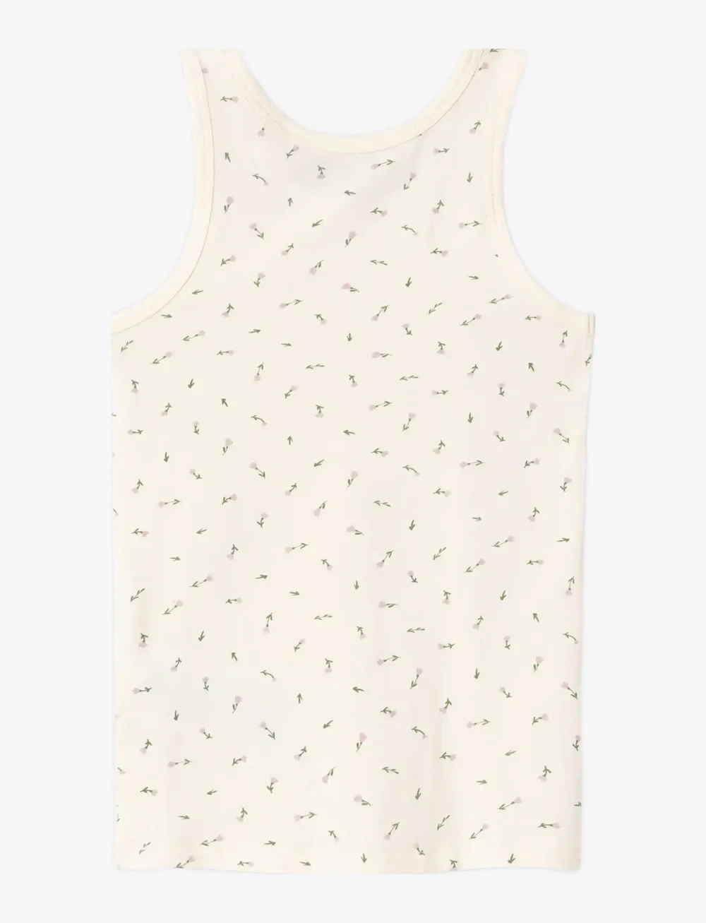 name it - NMFTANK TOP 2P BUTTERCREAM FLORAL NOOS - oberteile - buttercream - 1