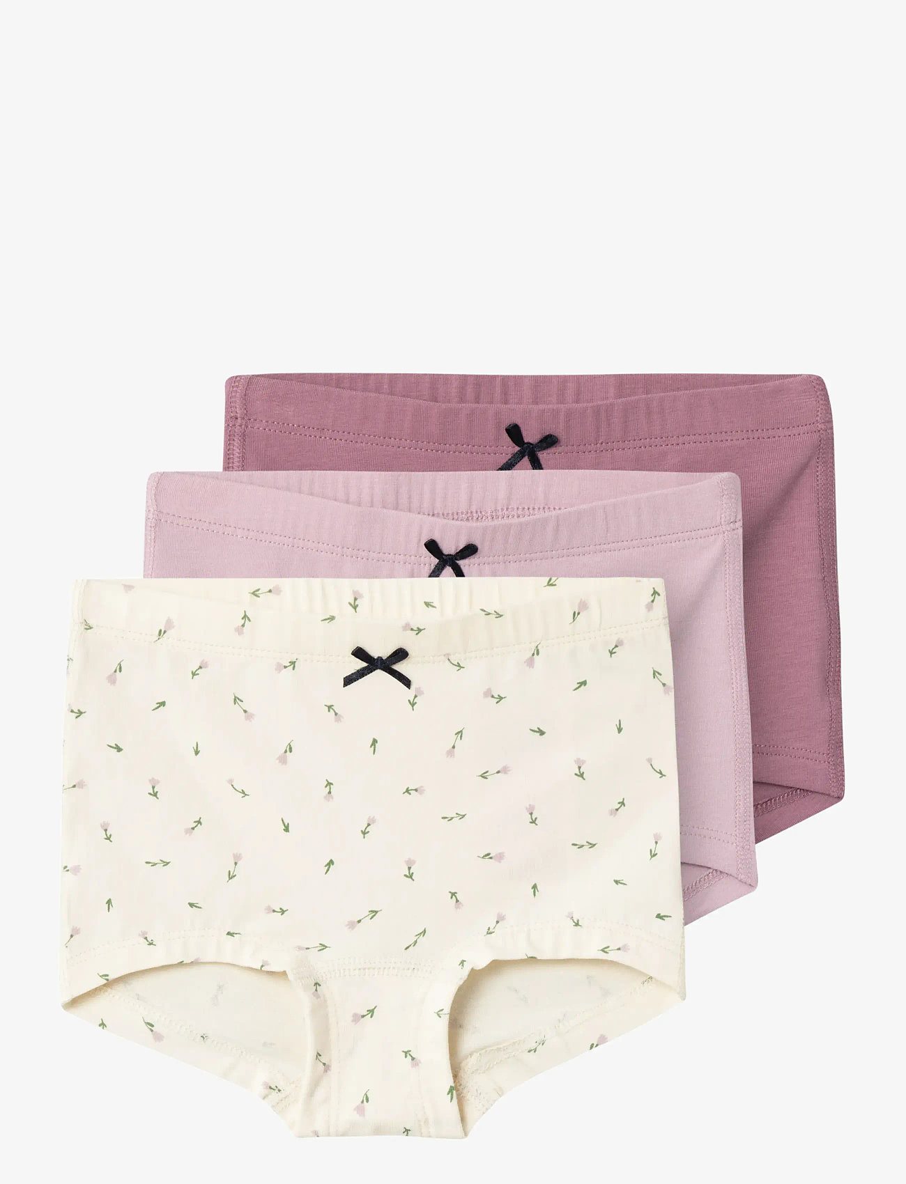 name it - NMFTIGHTS 3P BUTTERCREAM FLORAL NOOS - trosor - buttercream - 0