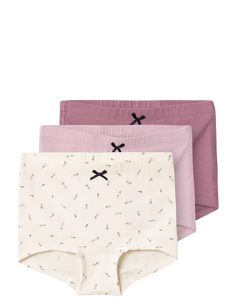 name it - NMFTIGHTS 3P BUTTERCREAM FLORAL NOOS - slips - buttercream - 0