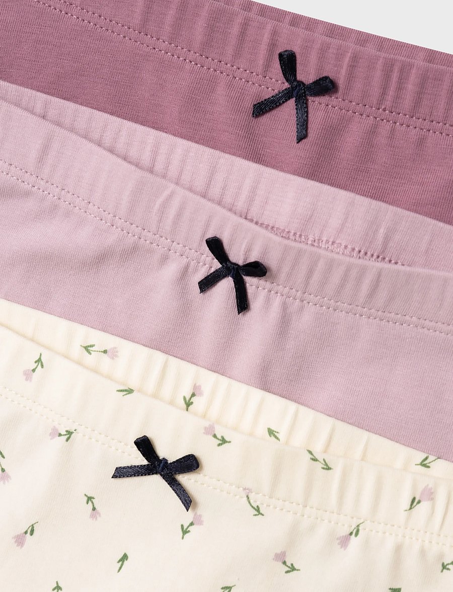 name it - NMFTIGHTS 3P BUTTERCREAM FLORAL NOOS - slips - buttercream - 4