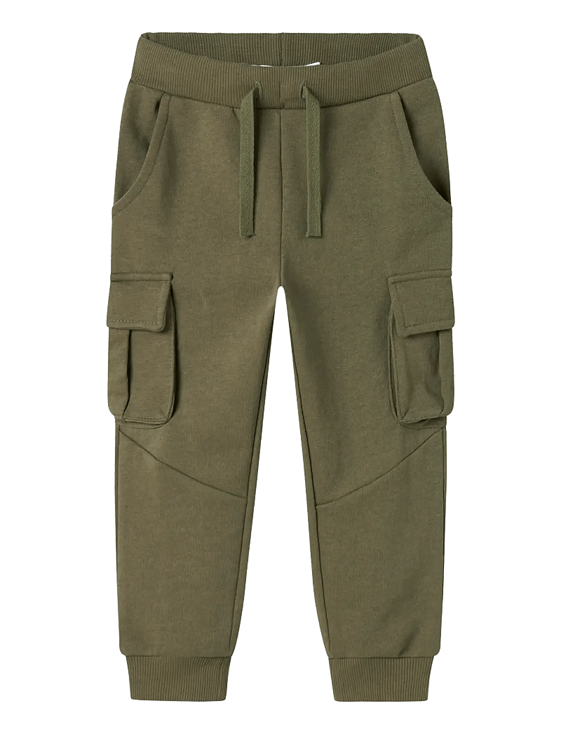 name it - NMNOLI SWEAT PANT UNB NOOS - jogginghosen - dusty olive - 1