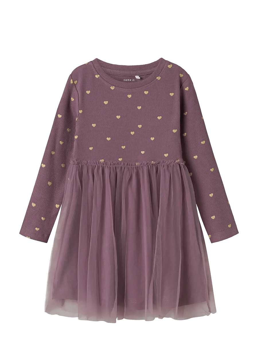name it - NMFNADJA LS DRESS NOOS - langärmelige babykleider - arctic dusk - 0