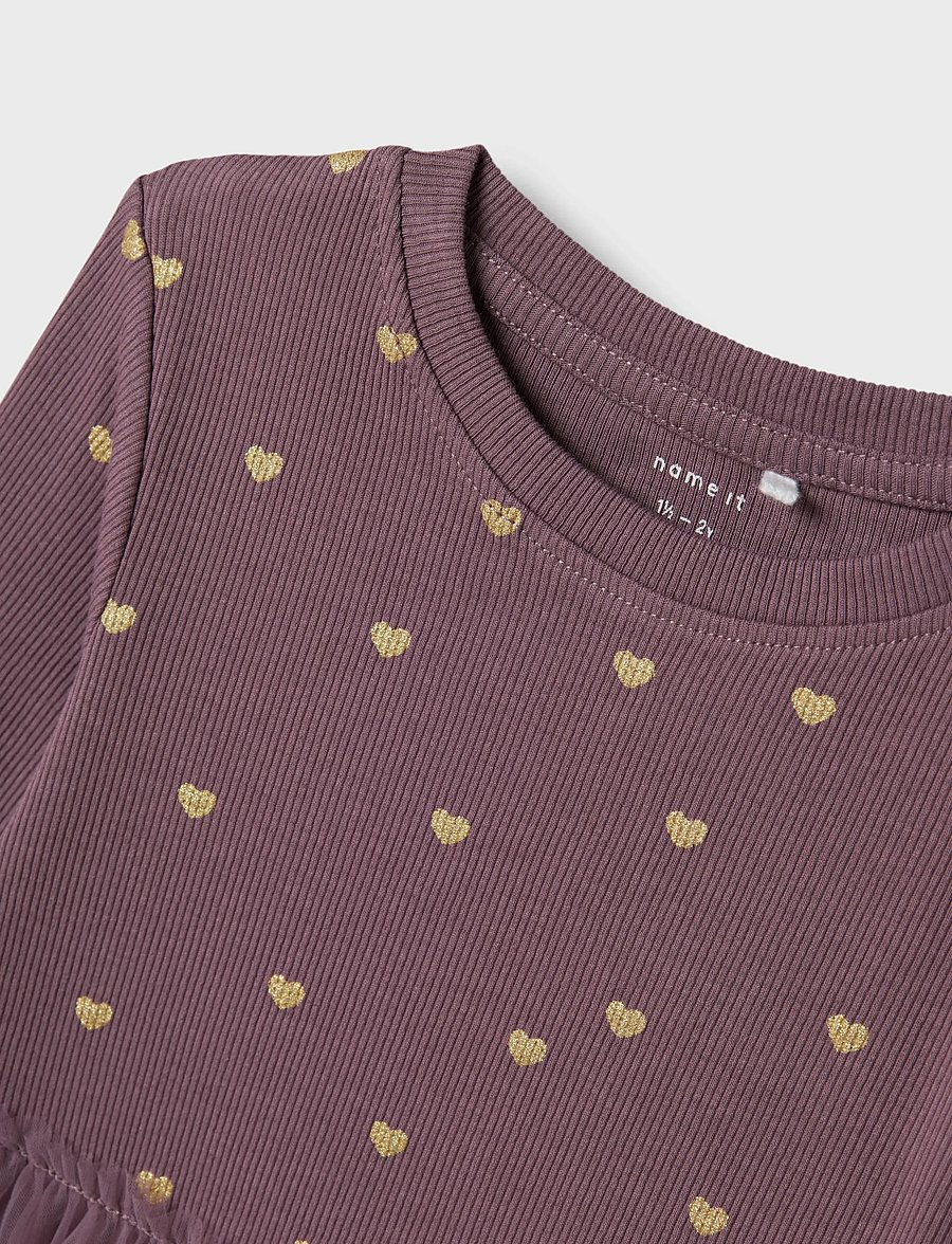name it - NMFNADJA LS DRESS NOOS - langärmelige babykleider - arctic dusk - 2