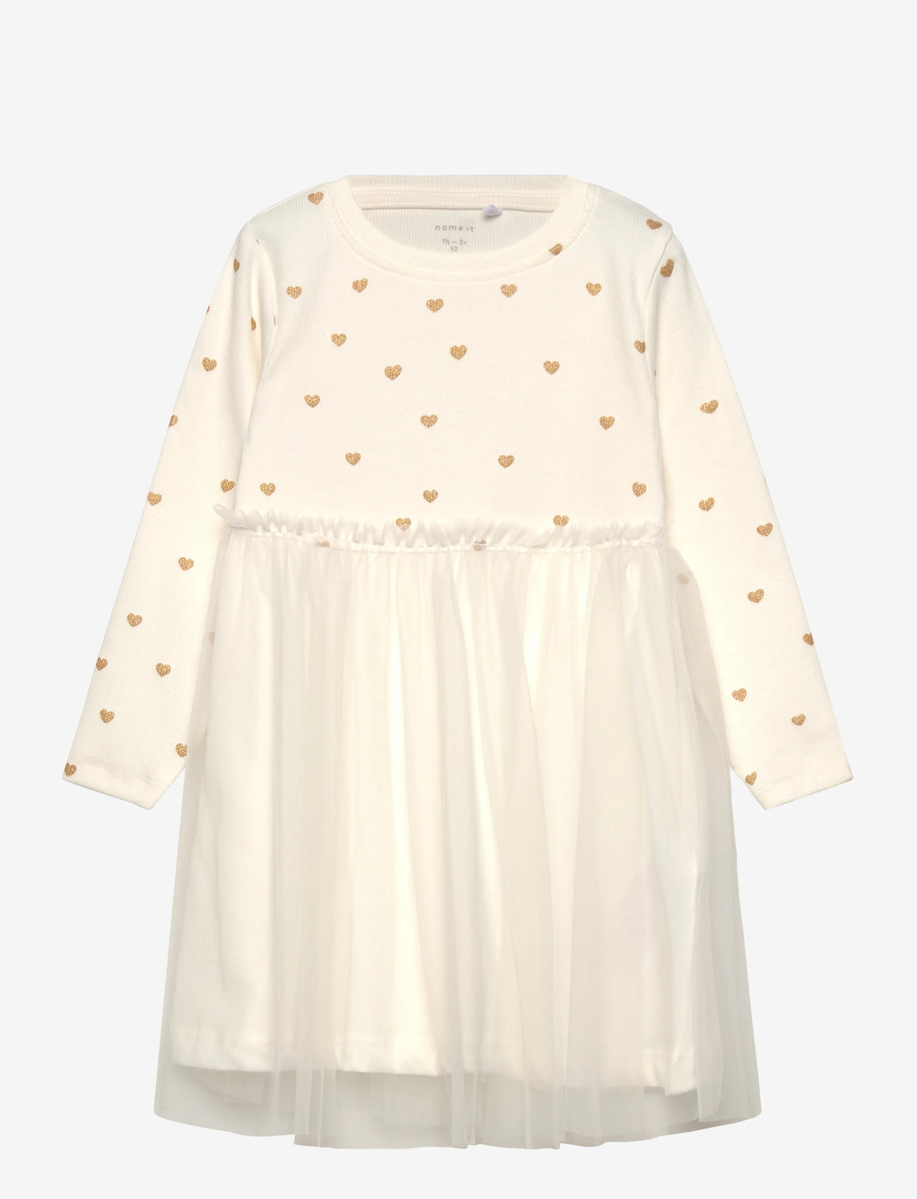name it - NMFNADJA LS DRESS NOOS - långärmade babyklänningar - cloud dancer - 0
