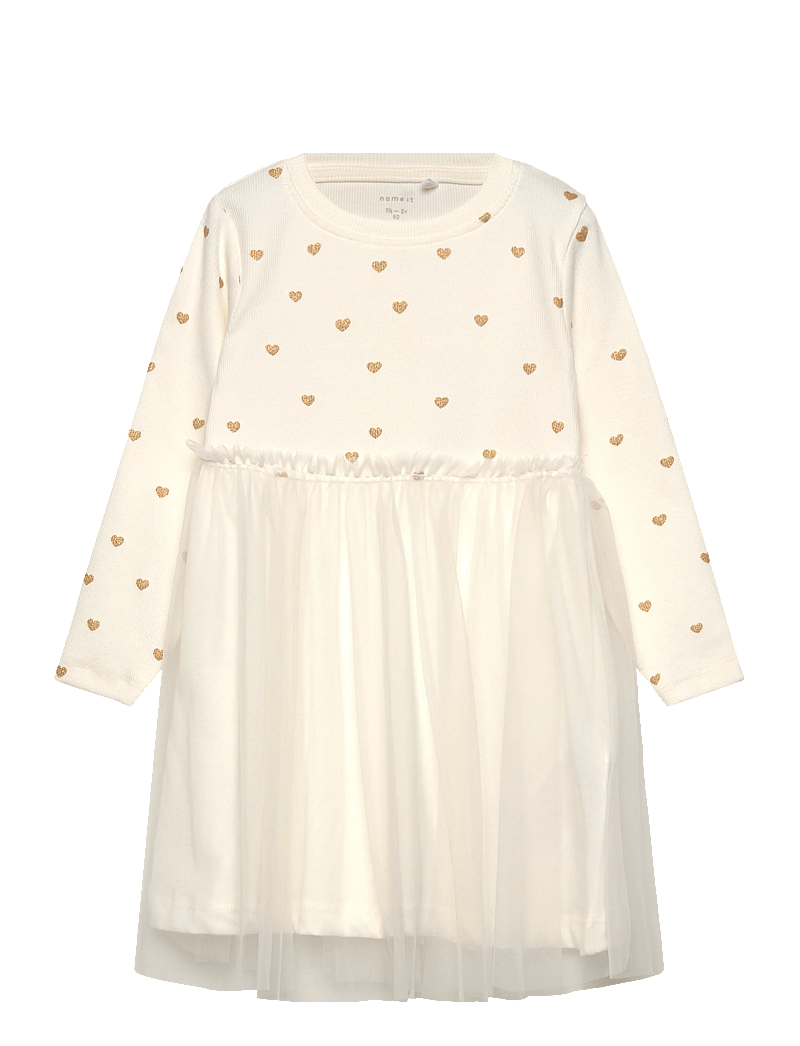 name it - NMFNADJA LS DRESS NOOS - långärmade babyklänningar - cloud dancer - 0