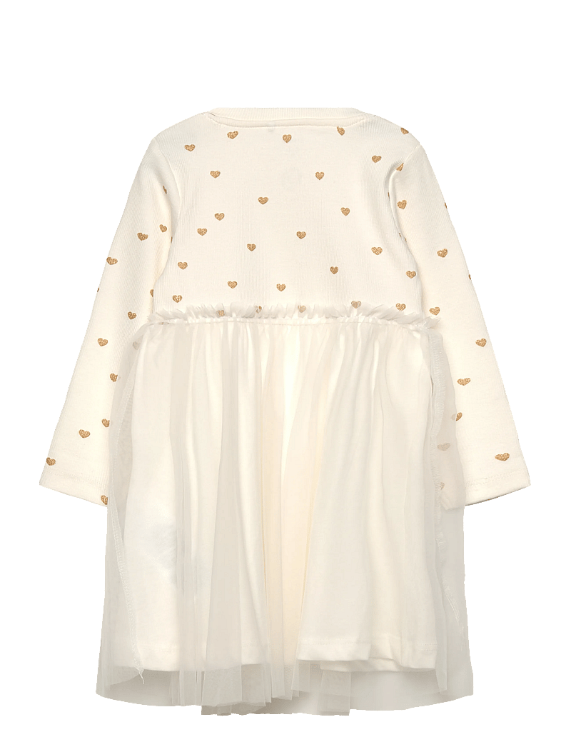 name it - NMFNADJA LS DRESS NOOS - långärmade babyklänningar - cloud dancer - 1