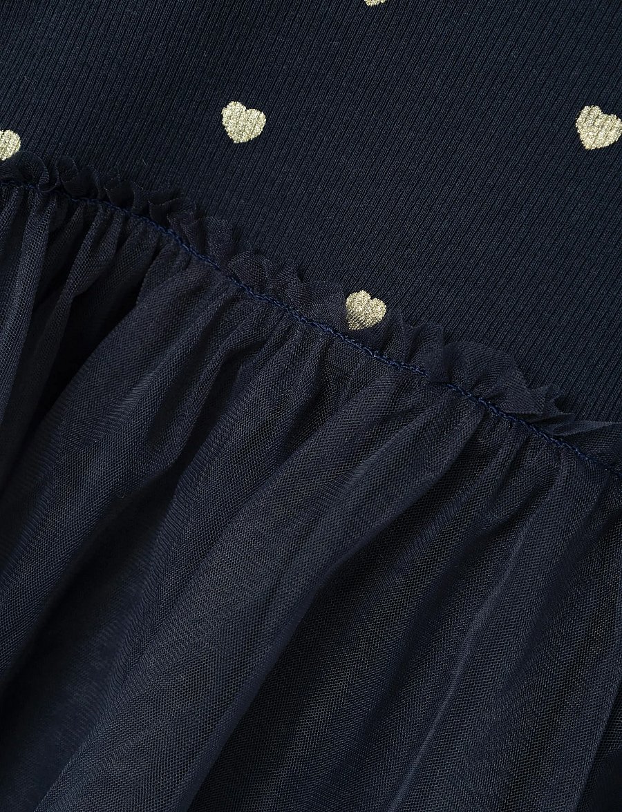 name it - NMFNADJA LS DRESS NOOS - baby-kjoler med lange ermer - dark sapphire - 4