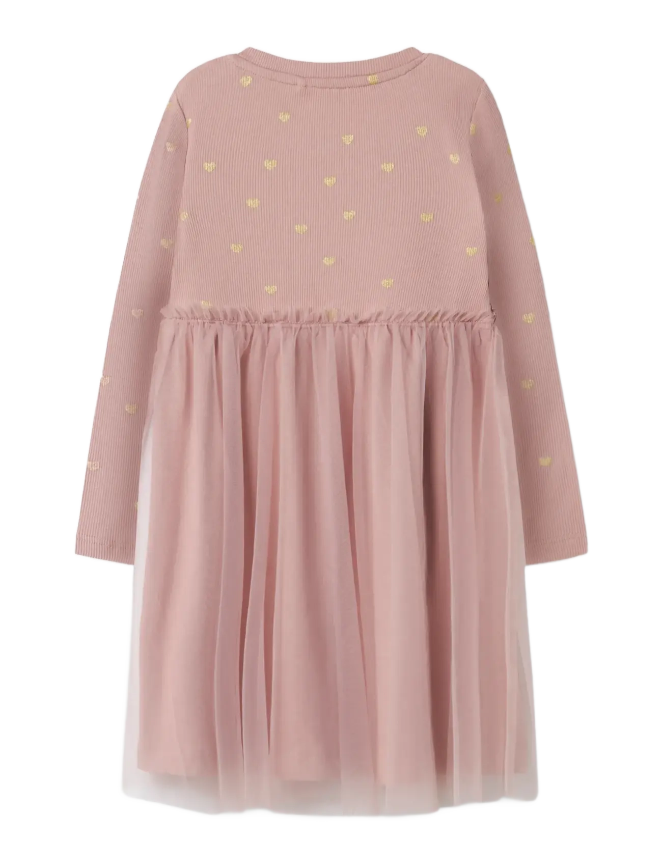 name it - NMFNADJA LS DRESS NOOS - long-sleeved baby dresses - deauville mauve - 1