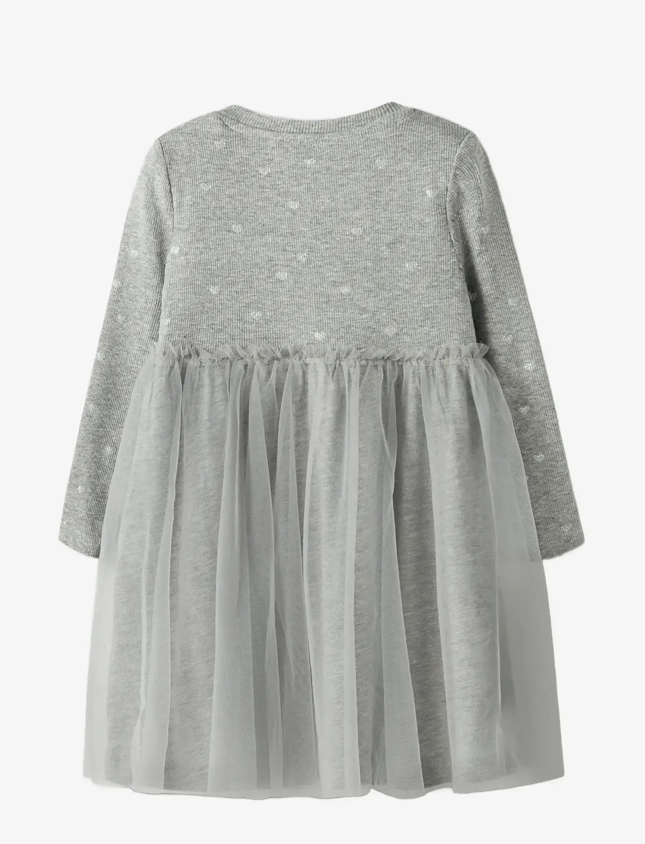name it - NMFNADJA LS DRESS NOOS - langärmelige babykleider - grey melange - 1